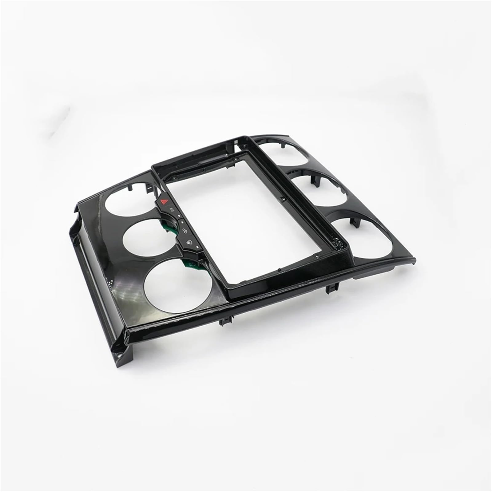 Cadre Panneau D'autoradio Cadre Voiture 9 Pouces, Panneau Stéréo Fascia, Tableau, Double Din, Climatisation, Câble d'alimentation Canbus Intégré pour Mazda 6 2002 – 2007