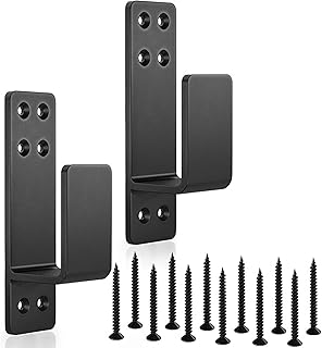 2 x 4 Tür-Barricade-Klammern, 2 Stück Verstellbare Türbarrikaden-Halterungen Türsicherung Einbruchschutz für verstärkte Türschlösser,Hausresistente Sicherheitsunterstützung,Scheune, Schuppen,Garage