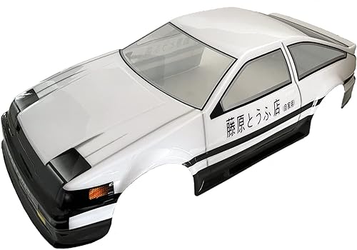 Miniatura 2 de 110 Escala RC pintada precortada Drift Racing Touring Onroad Carrocería de coche Ancho 7.480 in con accesorios de espejo retrovisor (AE86)