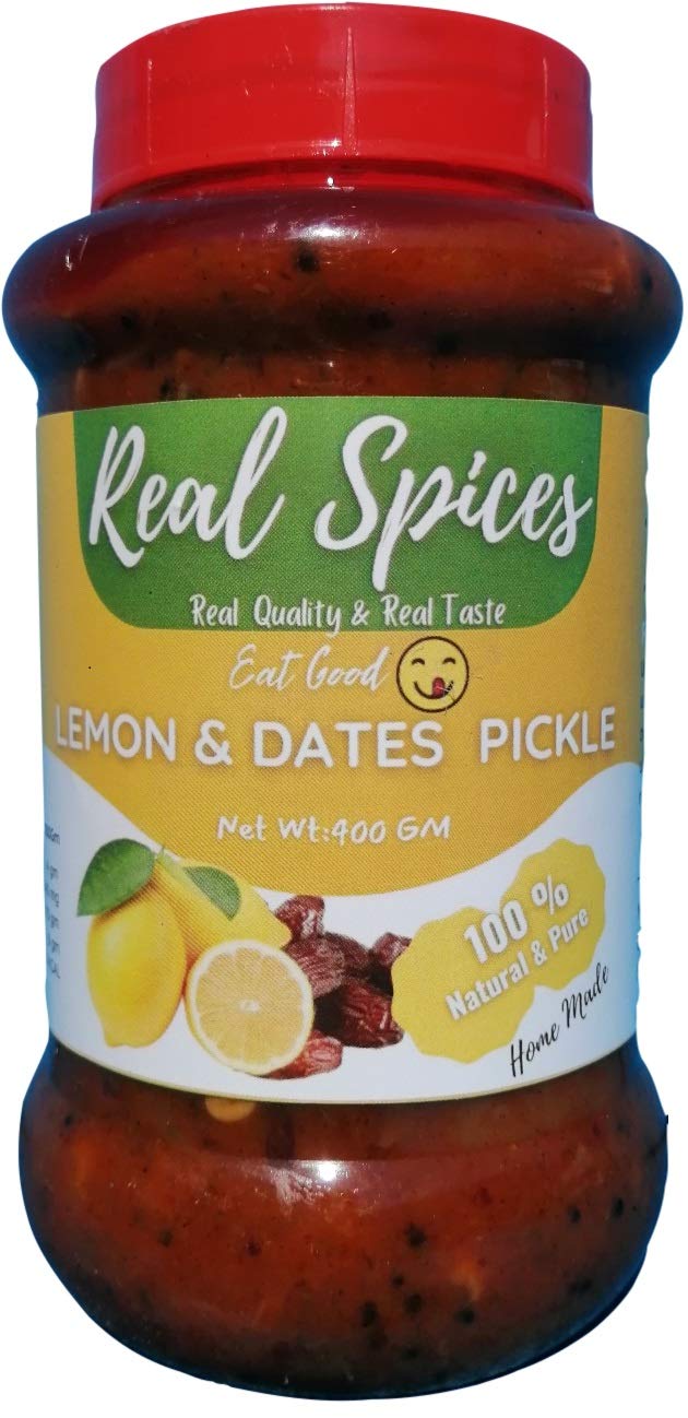 Real Spices Home Made Kerala Lemon and Dates Pickle 400 Grams (No Preservatives Added ) / Rs 220 (B08PC93SC7) Amazon Price History, Amazon Price Tracker
