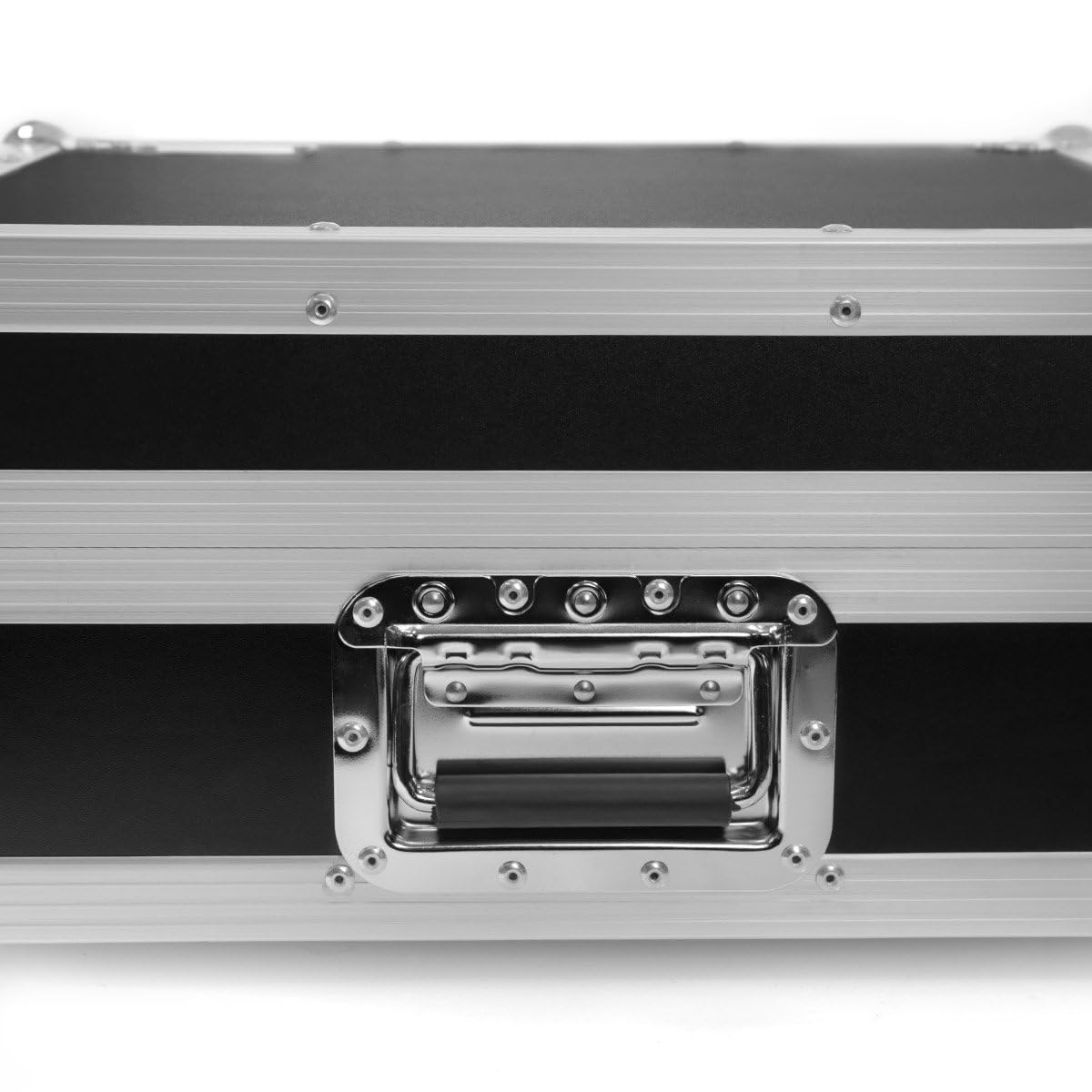 Plugger Case Flight Turntable Flightcase pour Platine Vinyle. Valise Tourne Disque. Flight Case Professionnel Noir. Compatible Technics SL1200, PLX-1000 Audio Technica LP120, Reloop RP7000 et Autres.