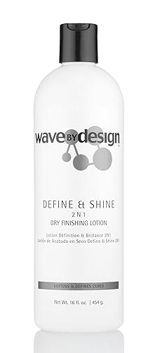 Design Essentials Define & Shine 2-N-1 Loción de acabado seco, 16 onzas
