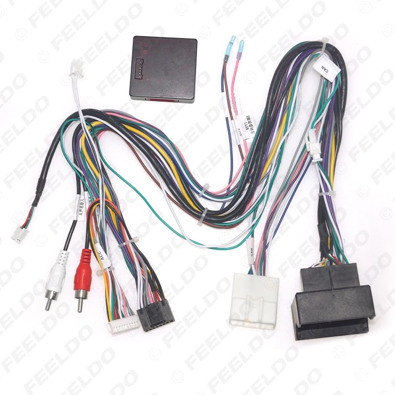 Car 16pin for Audio Wiring Harness with Canbus Box for Renault Koleos/Megane/Fluence Stereo Installation Wire Adapter - (Color Name: AB Cable-canbus Box)