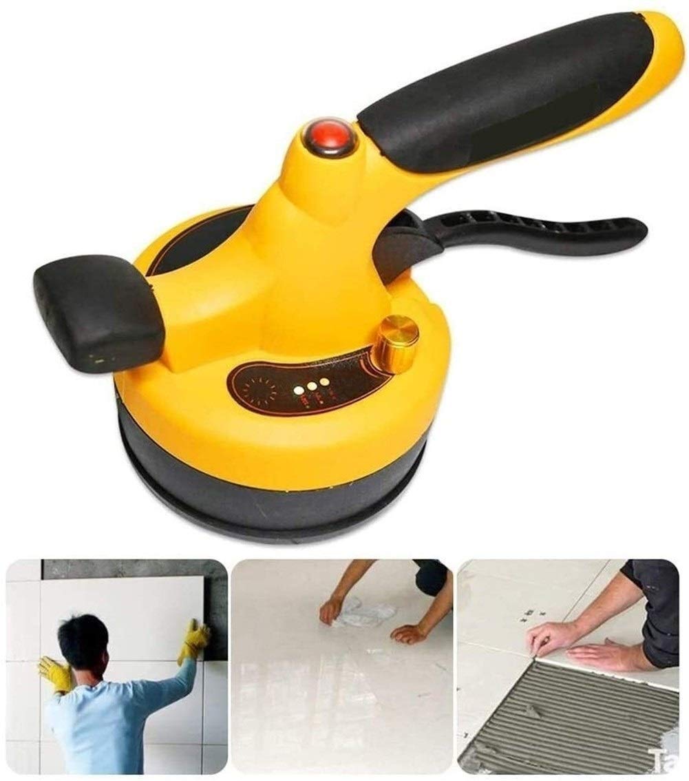 MFFACAI Tile laying machine I Vacuum lifter for laying Tiles, ceramic tiles, porcelain stoneware, Granite, marble and Glass I Vacuum suction cup with vibr function