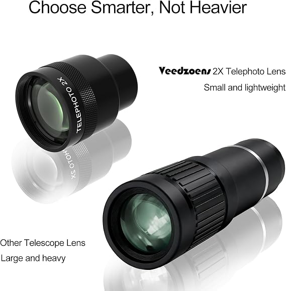 2X Telephoto Lens with 17mm Thread Lens Phone Case for iPhone 16 Pro