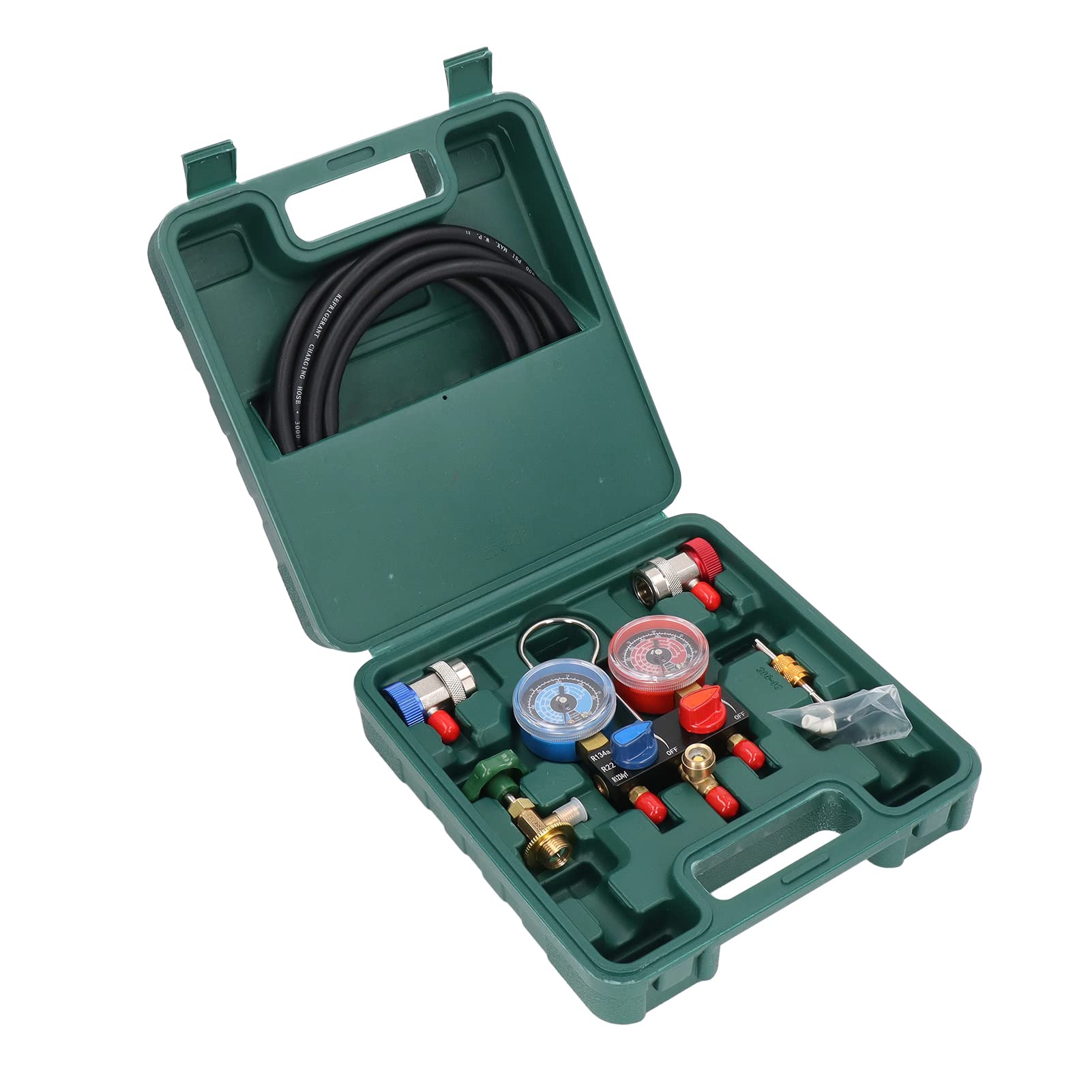 Zestaw Manometrów Klimatyzacji,Minimanifold z Korpusem ze Stopu i
