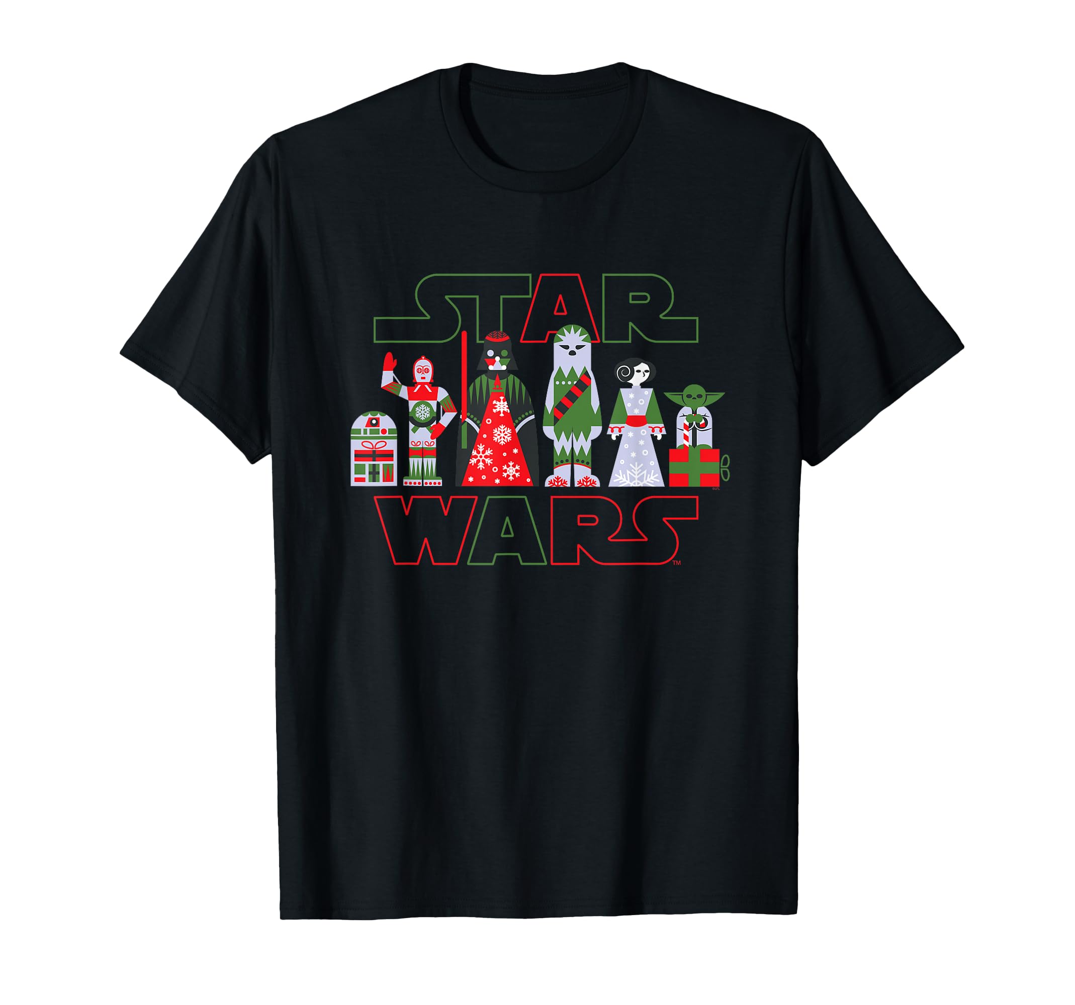 Holiday Galactically Festive Christmas Logo T-Shirt