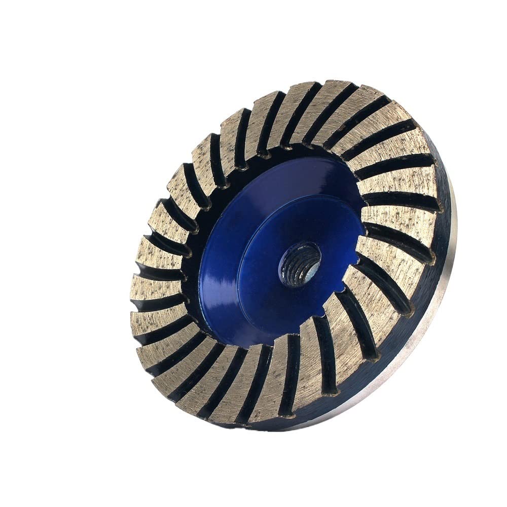 Disco Desbaste Hormigon Rueda de Copa de Esmerilado Turbo de Diamante Grano Grueso for Suelo de Granito de hormigón Rueda de Esmerilado de Diamante a Base de Aluminio Disco Diamante (Size : 5-8-11)