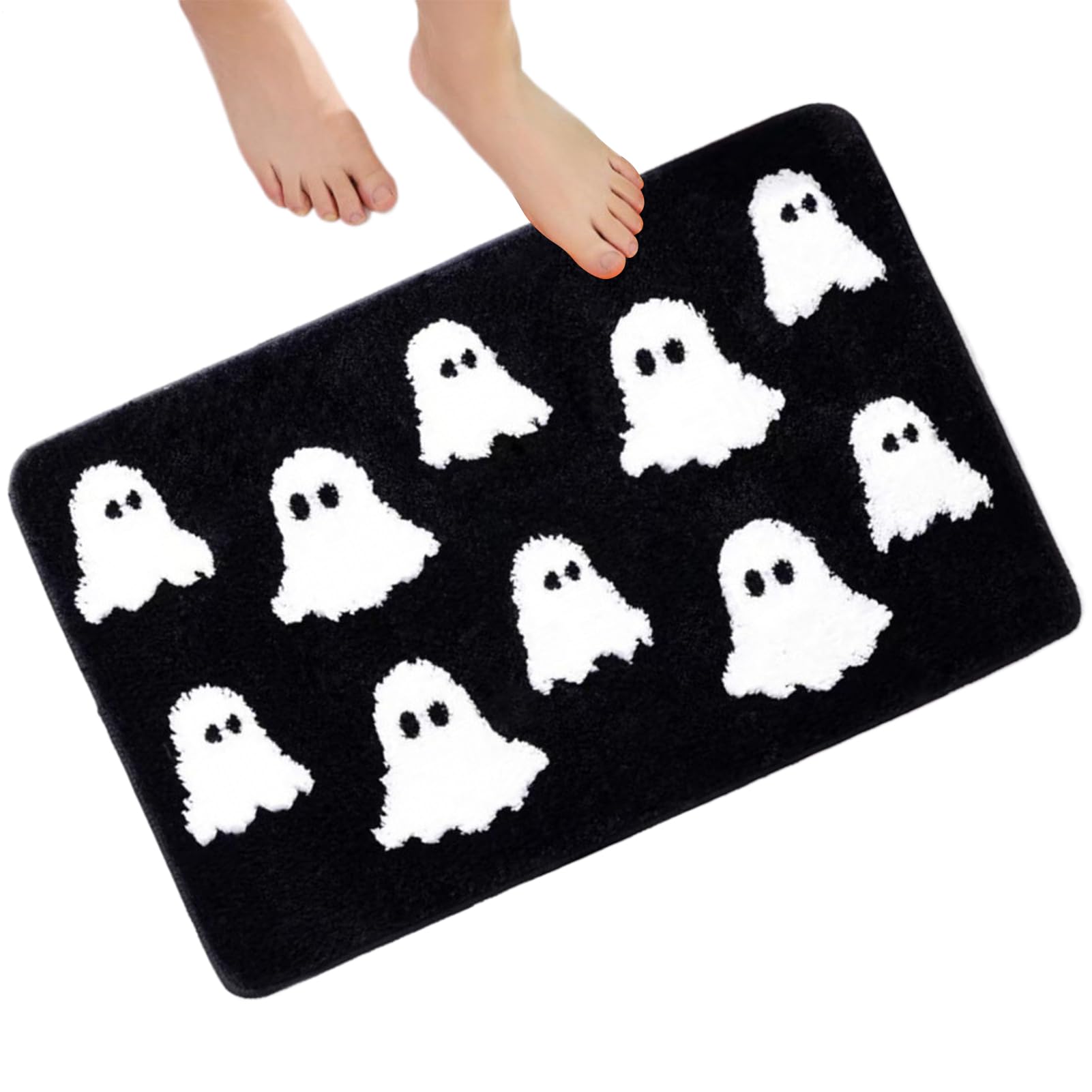 Tapis de bain Halloween grand modèle 90x58 cm très absorbant pour la protection antidérapante