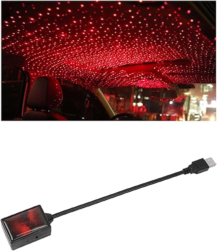 Miniatura 7 de Luz nocturna USB para techo de automóvil, portátil, ajustable, LED, para mostrar un ambiente romántico, proyector de noche de estrella, decoración