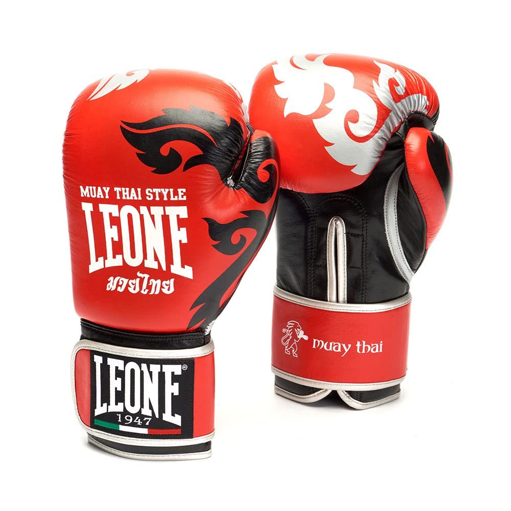 LEONE 1947 MUAY THAI Unisex Gloves, Adult, Red, 12oz โ image 1