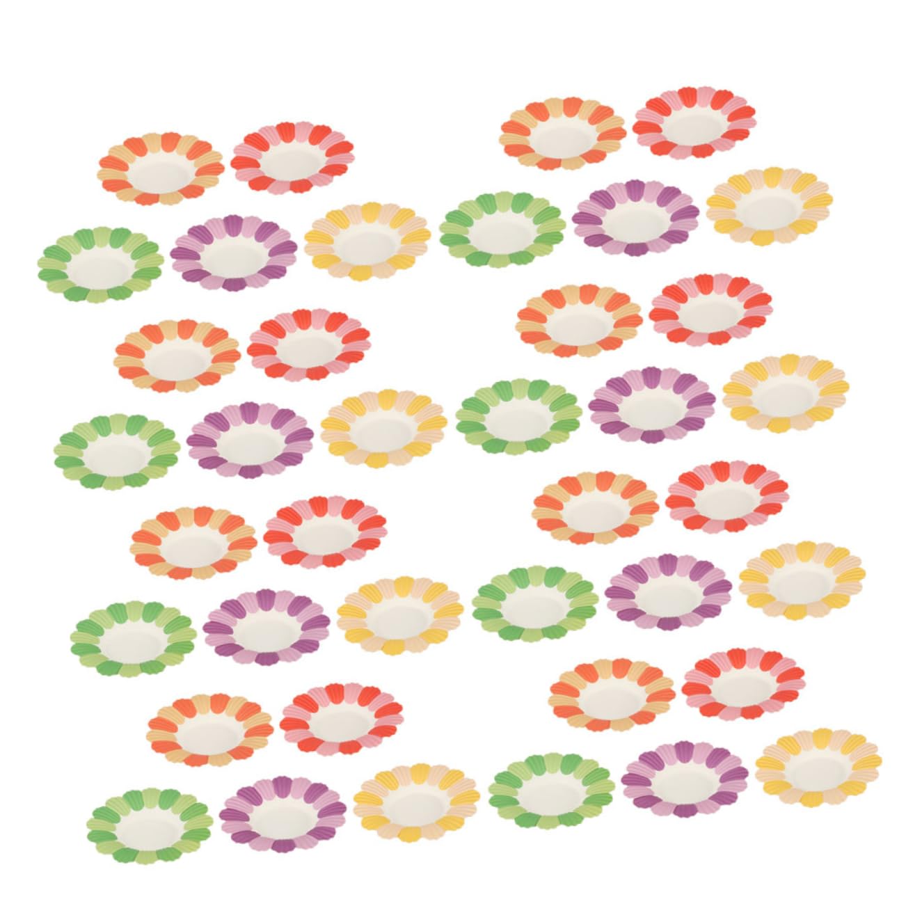 Cabilock 300stücke Kinderparty Pappteller Bunte Einweg-papierteller Für Snacks Und Deko Für Geburtstagsfeiern Hochzeiten Und Familienessen