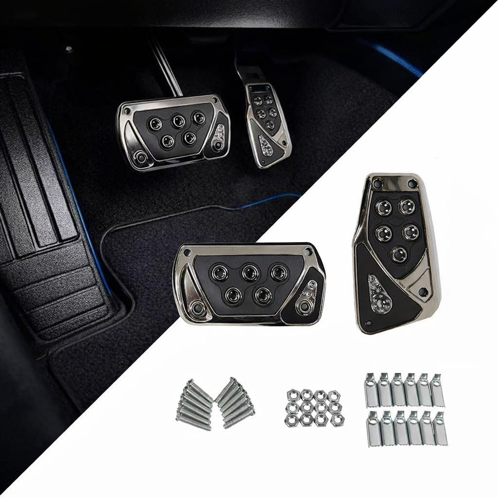 EAGRI Car Pedal Covers for Hyundai Ioniq 5 2022-2026 Anti-Slip Gas and Brake Pedals Premium Plastic No Drill 2 Pcs Set for Automatic Matte Black,Grey : Automotive
