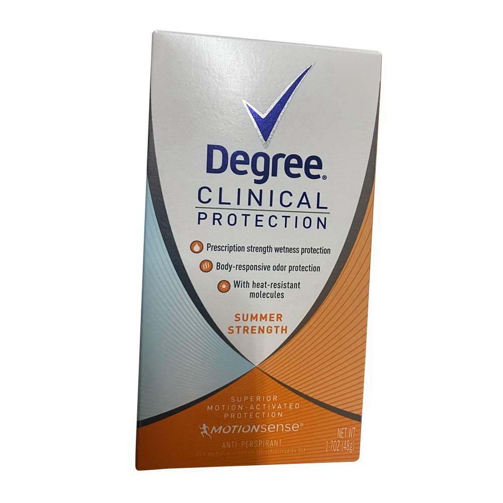 Degree Clinical Protection Anti-Perspirant & Deodorant, Summer Strength 1.7 oz (Pack of 11)