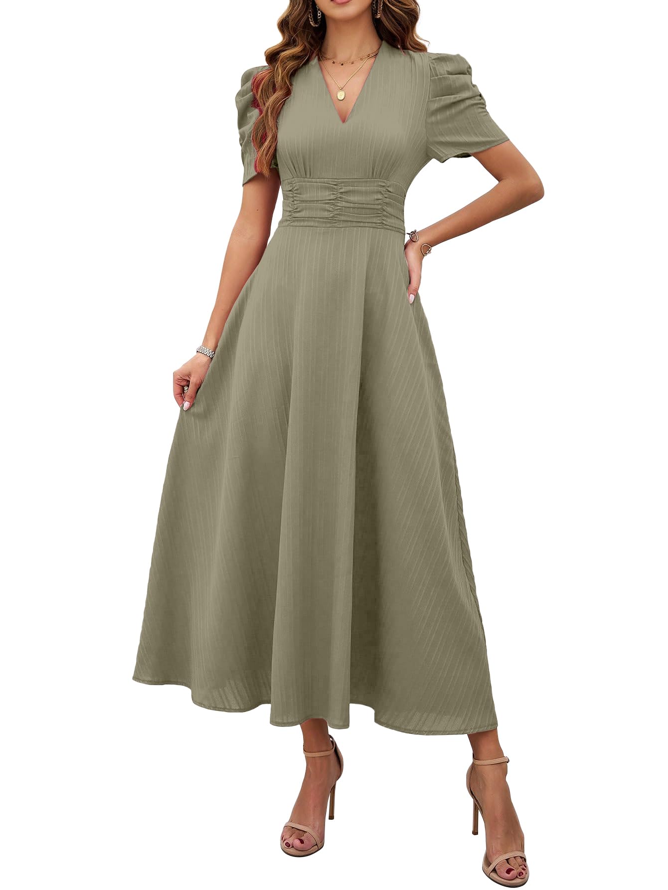 side button linen dress Daisy Linen Dress main image 1