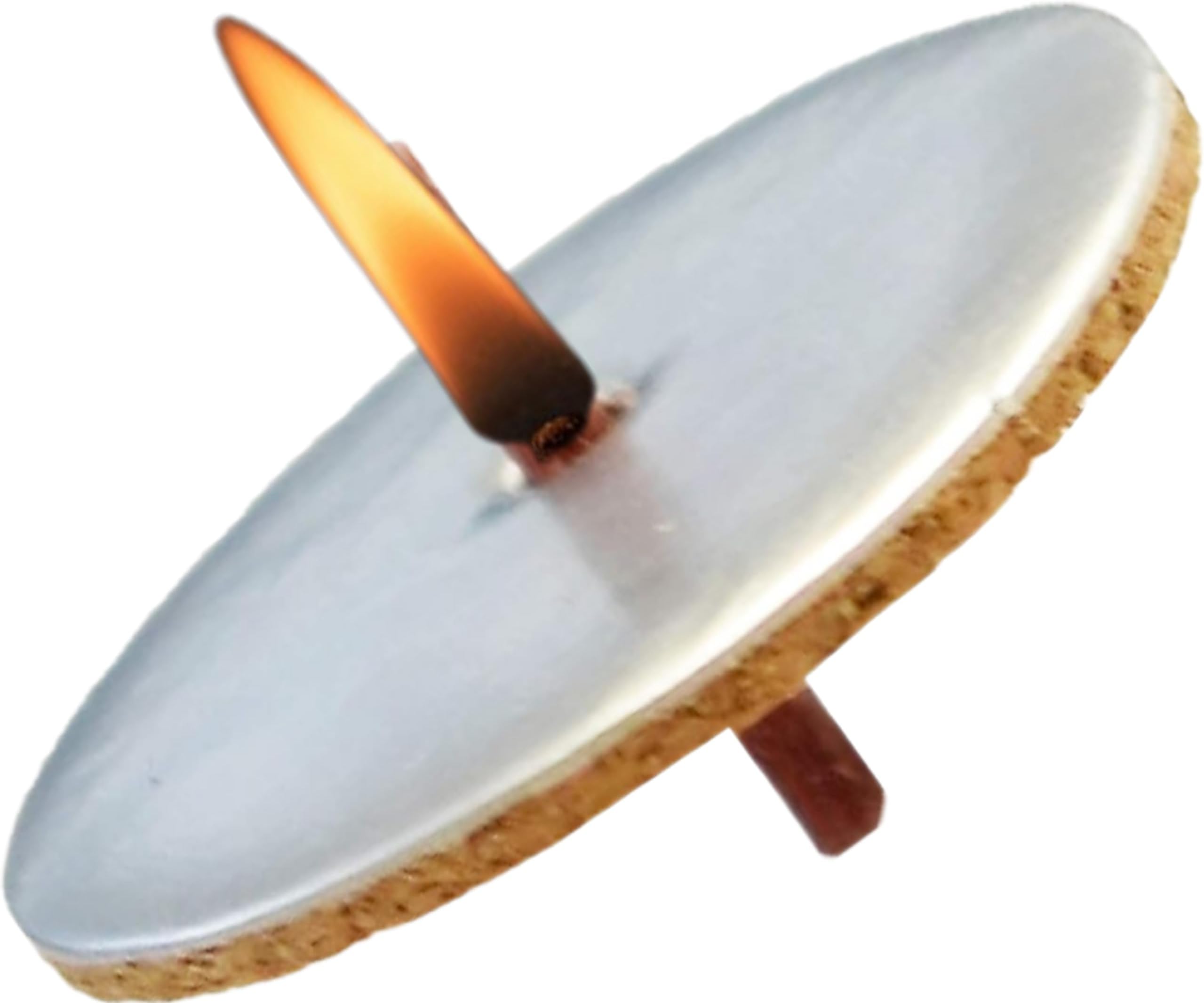 Magic Floating Diyas in Water Oil Bowl Wicks Batti Base Parsi Vat Foil Tealight Candles for Pooja Decoration, Round, Silver, 2 cm Diameter (200)