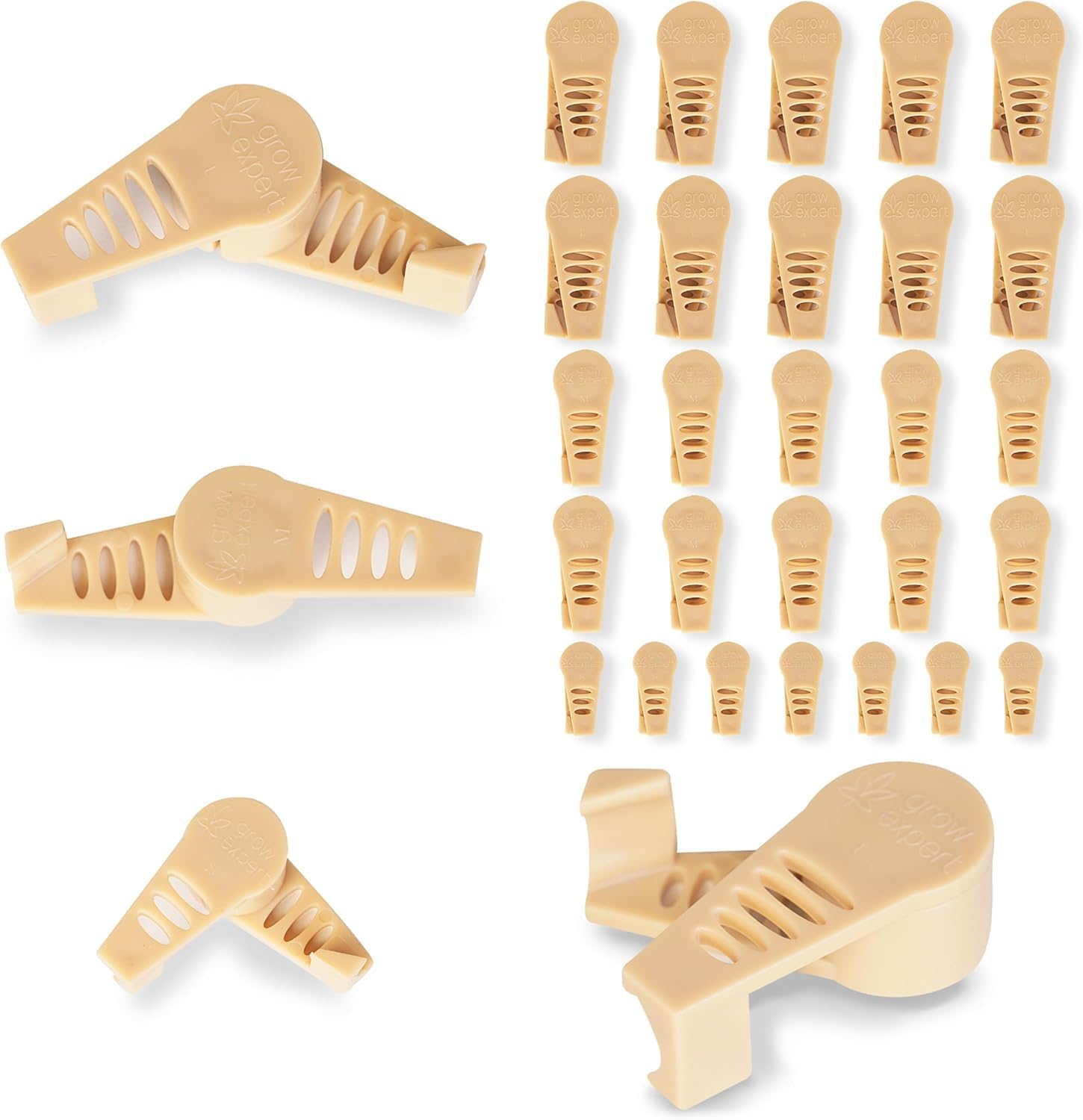 30 Pflanzenbieger Grow LST Clips | 0–360° Winkel Stufenlos verstellbare Pflanzenclips für gesundes Wachstum & maximale Erträge | Pflanzentraining, Zweig- & Stammstütze für Indoor & Outdoor (30 Stück)