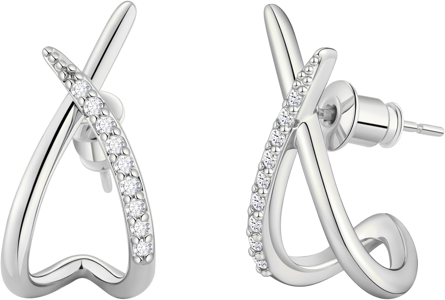 MIDEEO Gold Earrings for Women Trendy,14K Gold Stud Earrings Dainty Earrings Simple Minimalist Diamond Hypoallergenic Earring for Women Gifts