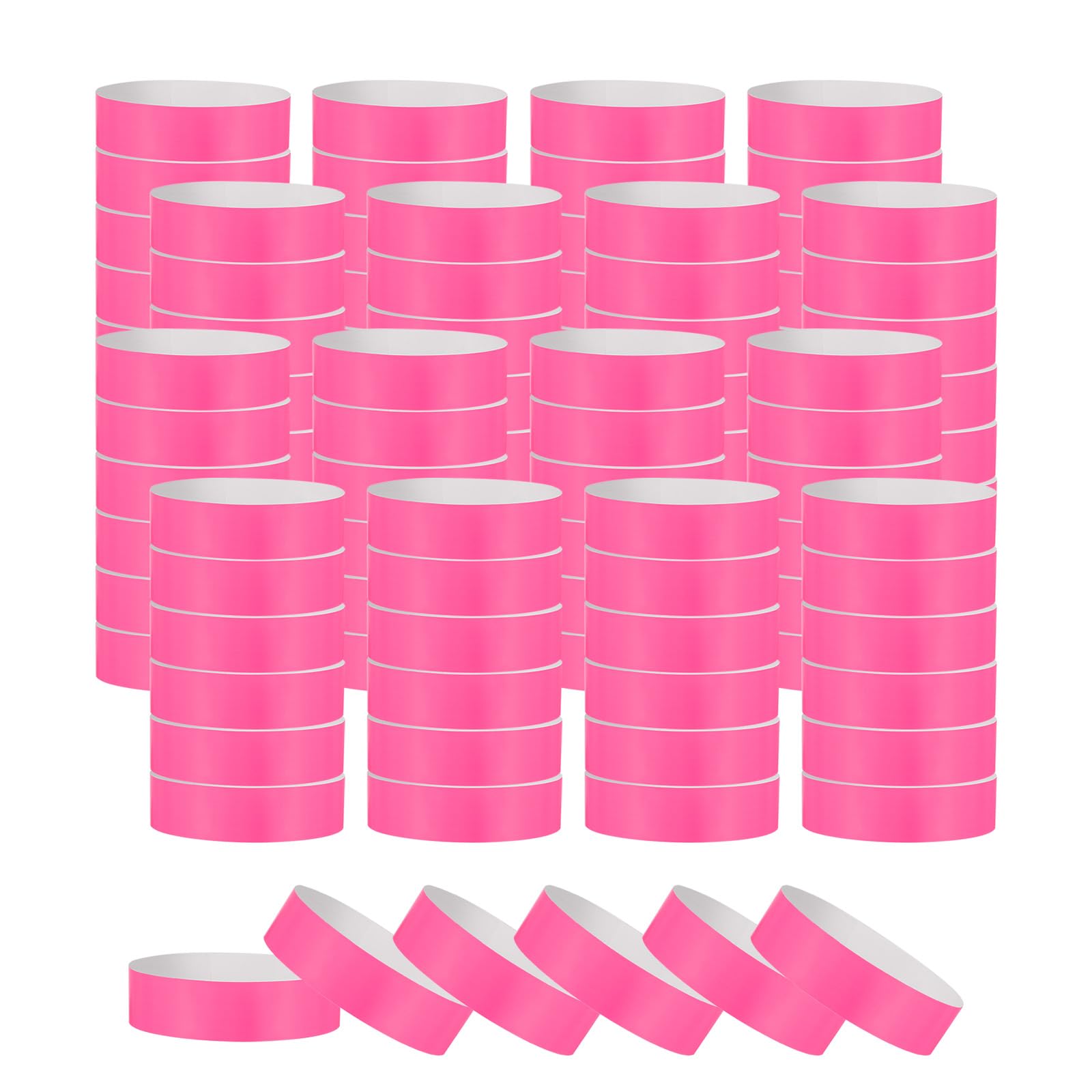 PATIKIL Paper Wristbands for Events 1200 Pack Neon Party Wrist Bands