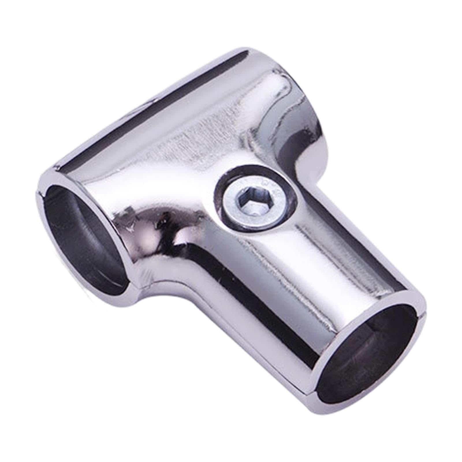 rockible Aluminum Alloy Pipe Fitting, High Strength Fixing Joint for Clothes Dryers, 2 Way Hose Connector Quick Connect Tube Pipe Connector Scaffolding Pipe Fitting for Warehouses, 25mm T Shaped
