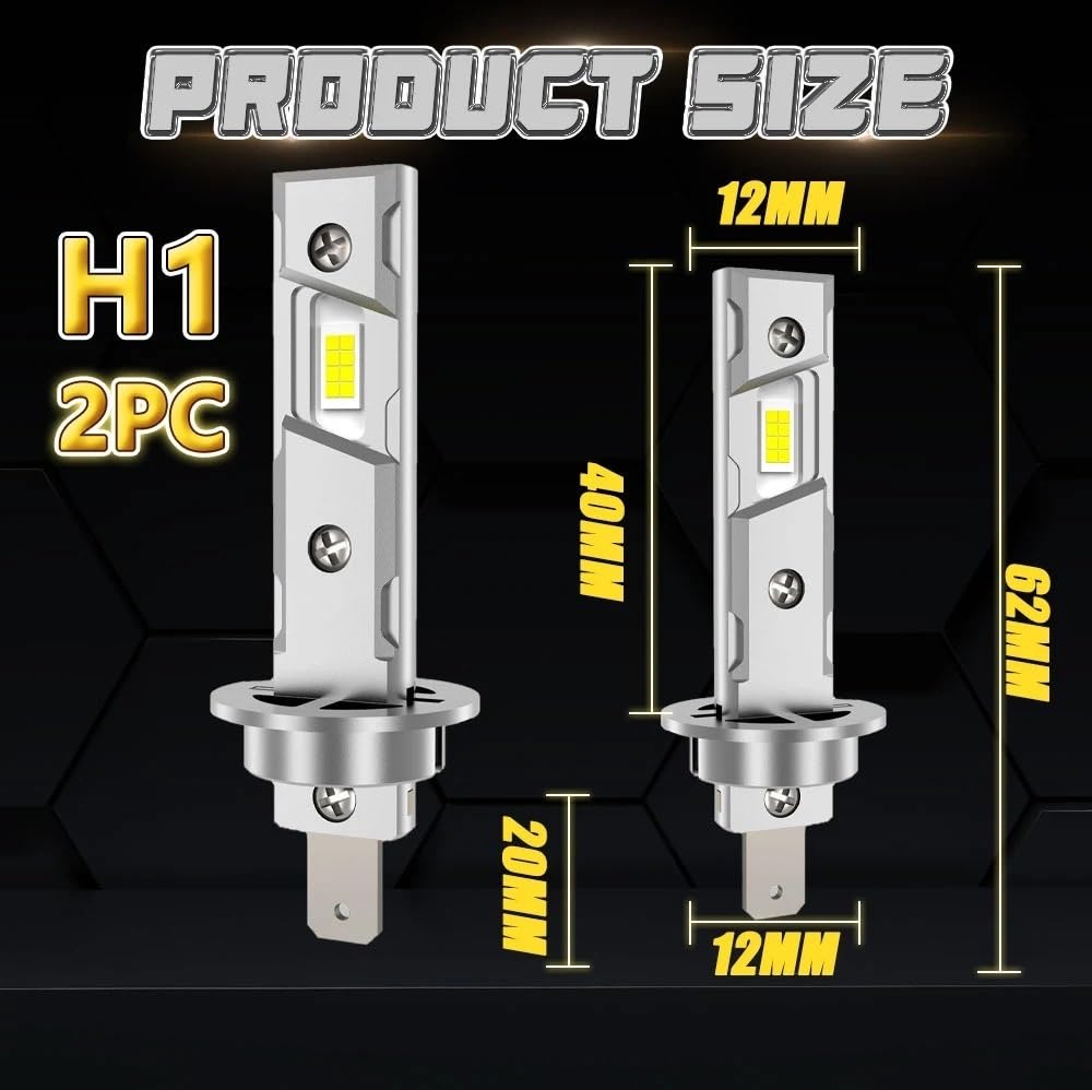 LED Bombillas para Coche Bombillas de faros LED H1 Canbus