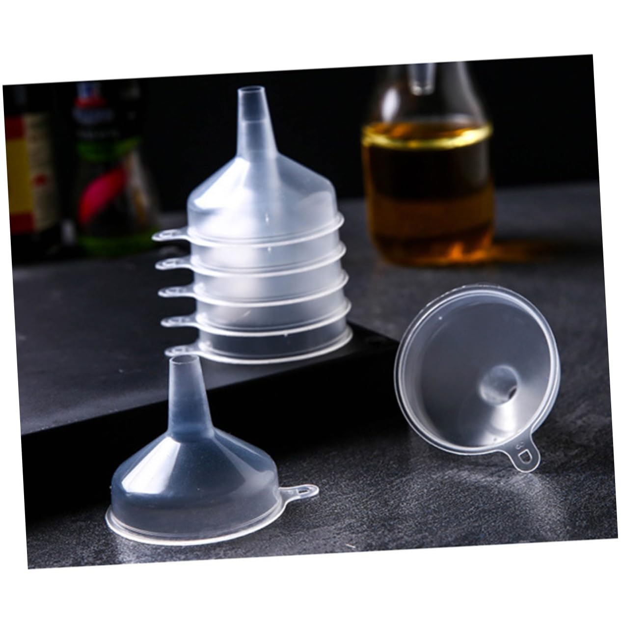 Embudo Cosmético de Plástico Pp Blanco 100 Piezas para Cocina y Laboratorio