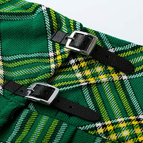 Womens 16.5 in Plaid Tartan Mini Kilt Skirt Irish 18 US3