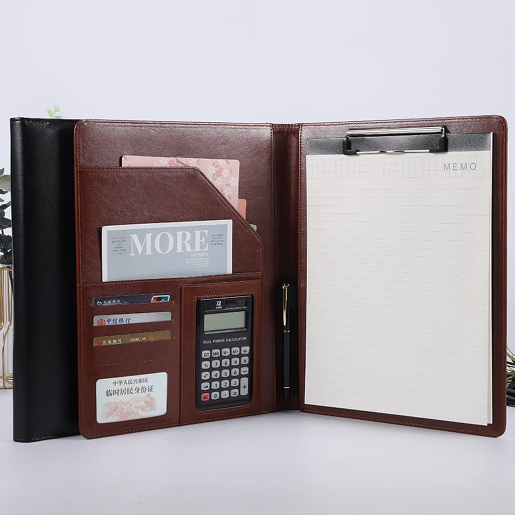 Schreibmappe A4, Portfolio Binder Ordner Lagerung Zwischenablage Padfolio Für Schule Seite Riemen Dokument Veranstalter Papiere Reise Dokumente