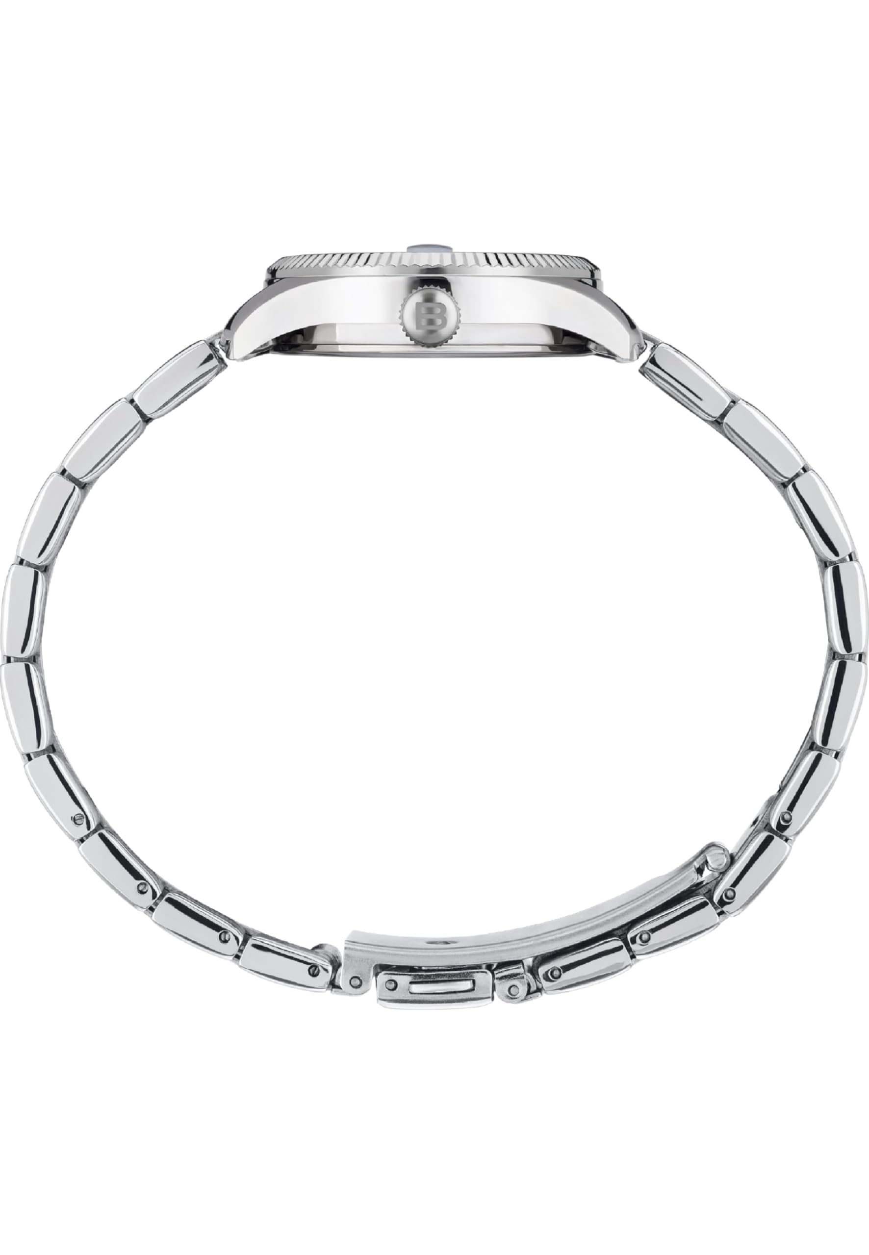 Breil, Collezione Classic Elegance, Orologio Donna, Movimento al Quarzo Solo Tempo, con Cinturino in Acciaio, Quadrante Rotondo, Chiusura Déployante, Diametro 30 mm