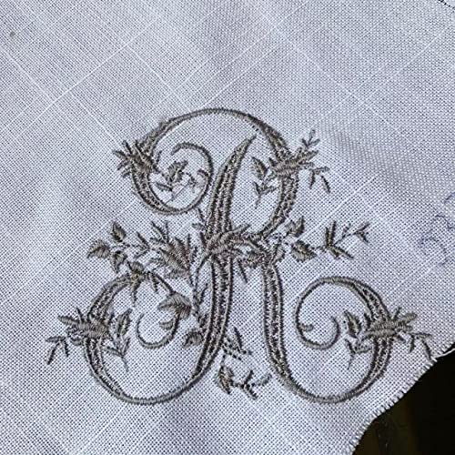 POLOC Superbe Serviette de Table brodée Serviettes de Table napperon, Design élégant pour Cadeau de fête de Mariage Serviettes personnalisées