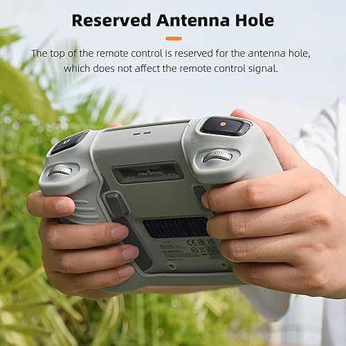 Miniatura 7 de Funda de silicona compatible con DJI Mini 3 Pro RC Accesorios de control remoto a prueba de caídas antideslizante RC cubierta protectora (rojo)