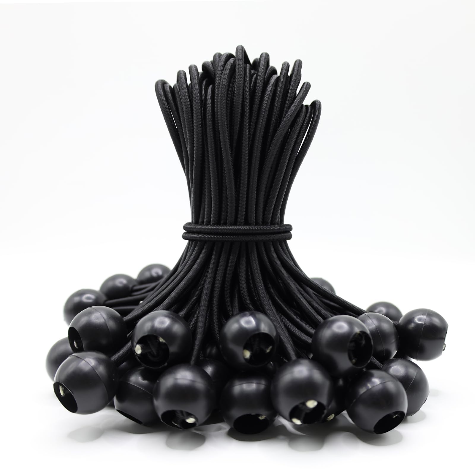 Elastici Con Sfera Per Teloni - 50 Pezzi Da 20 Cm In Gomma Naturale, Per Fissare Tende, Gazebo E Manifesti - Foto 10