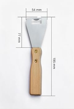 Sevko Ceiling Tile Puller, 420 Stainless Steel Tile Removal Tool with Strong Wooden Handle, Professional Ceiling Tile Remover for Suspended Ceiling Tiles (2)