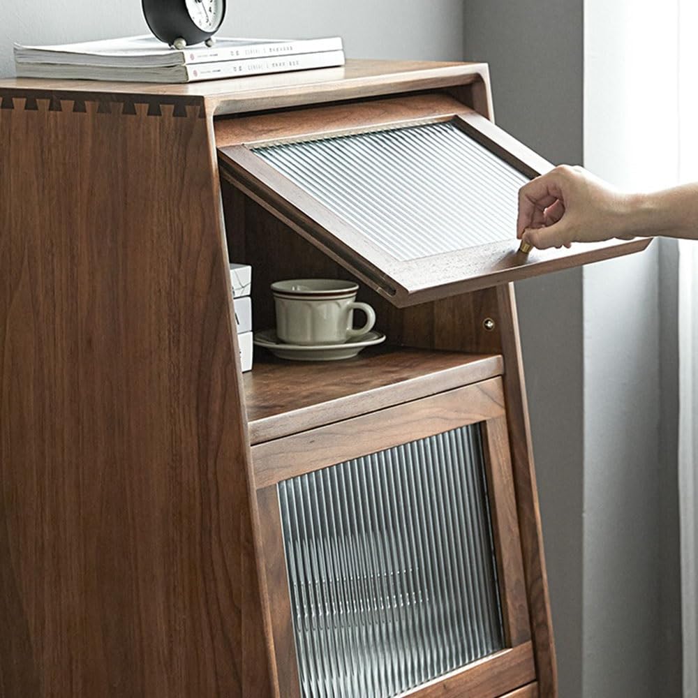 Armadio cucina Credenza TV Mobile da Ingresso in Noce Legno Decorativo stoccaggio