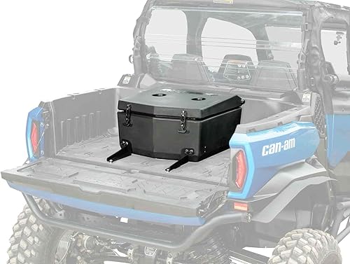 SuperATV Enfriador con aislamiento trasero resistente al agua para Can-Am Commander 1000 2021 | Tapa sellada mantiene el hielo dentro y fuera del