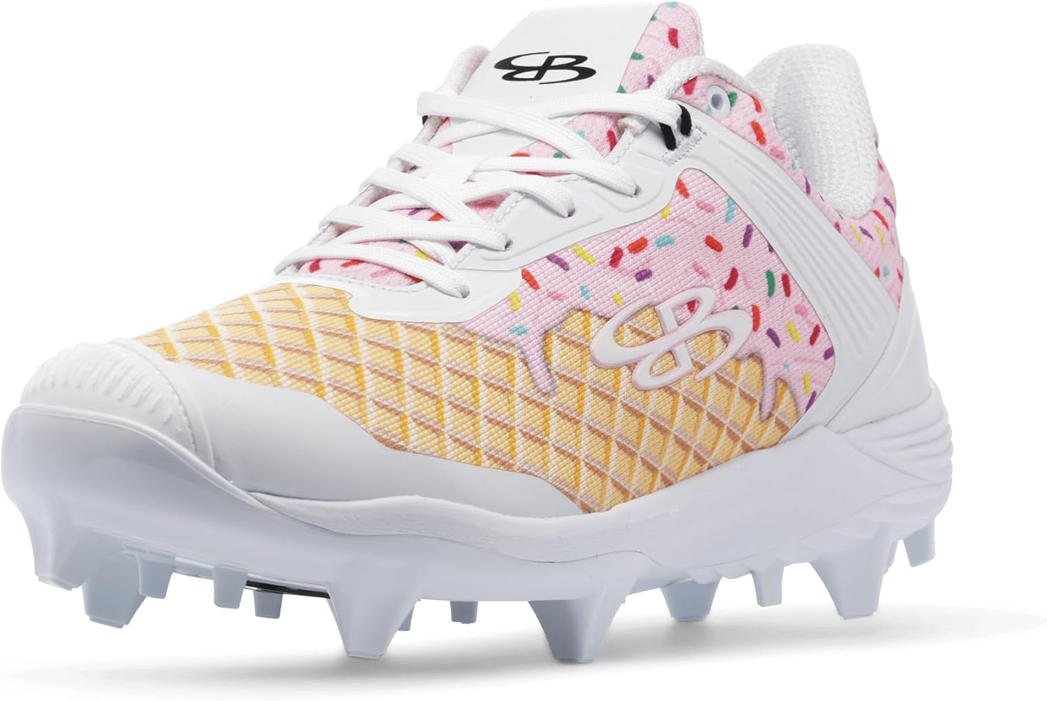 Boombah Viper Women's Molded Cleat - Ice Cream Pitching Toe - Multiple Color Options - Multiple Sizes