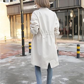 Amazon | [YUL] トレンチコート レディース M コート春秋 ベーシック