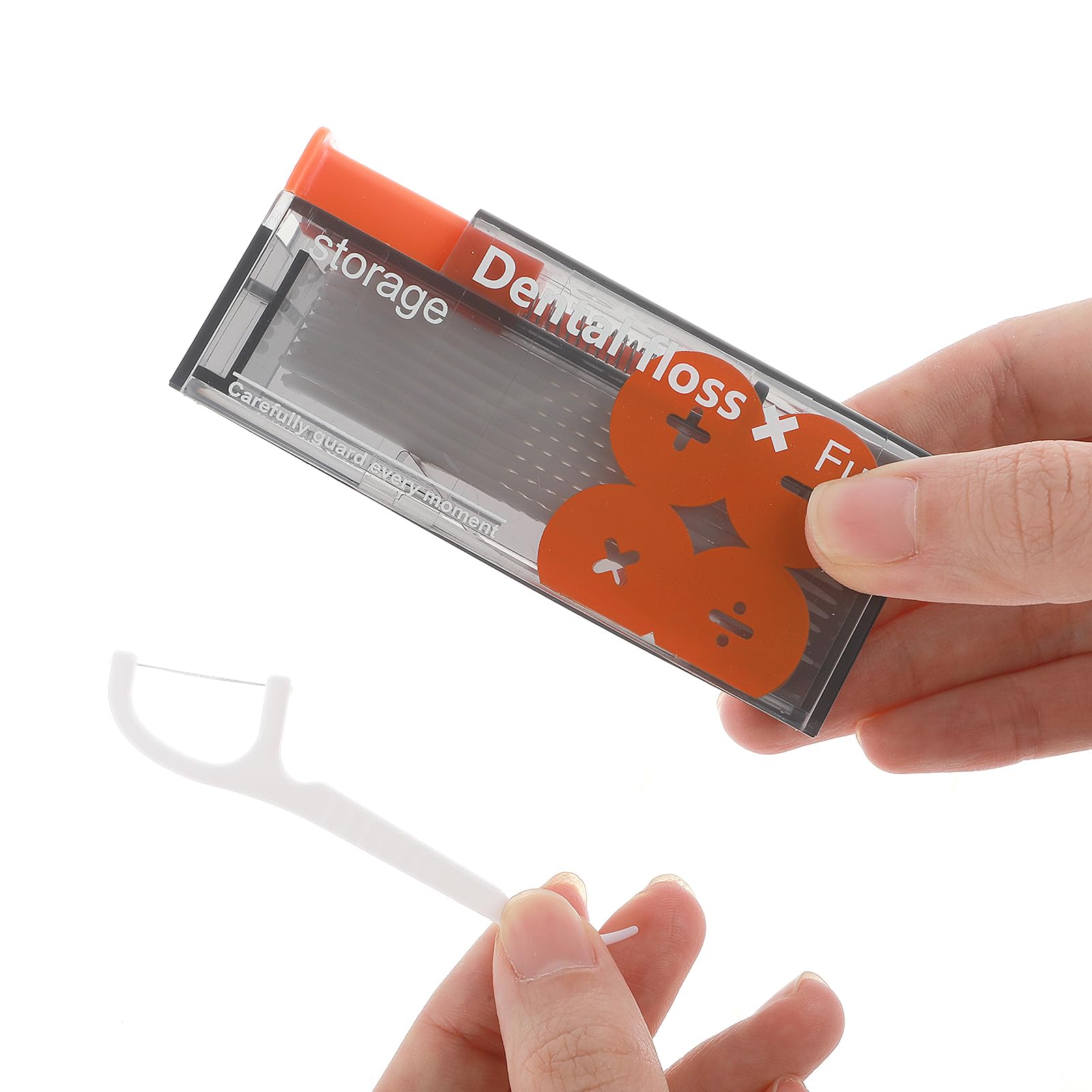 Dozownik nici dentystycznej zawiera 60 sztuk nici dentystycznych, automatyczne pudełko do przechowywania nici dentystycznych, przenośny dozownik do flossera, pudełka do wielokrotnego napełniania, do