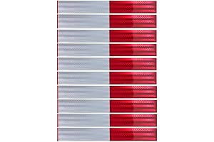 10Pcs Reflective Tape, Waterproof Self-Adhesive Vehicle Warning Stickers