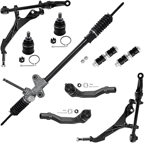 Miniatura 1121 de Detroit Axle - Kit de brazos de control de extremo delantero RWD para Dodge Ram 03-06 2500 3500, 2 brazos de control superior con rótula 2 varillas