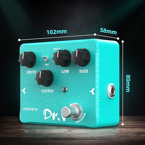 Miniatura 65 de JOYO Pedal de efecto de masa de distorsión desde sonidos británicos clásicos británicos hasta tonos modernos de alta ganancia para guitarra