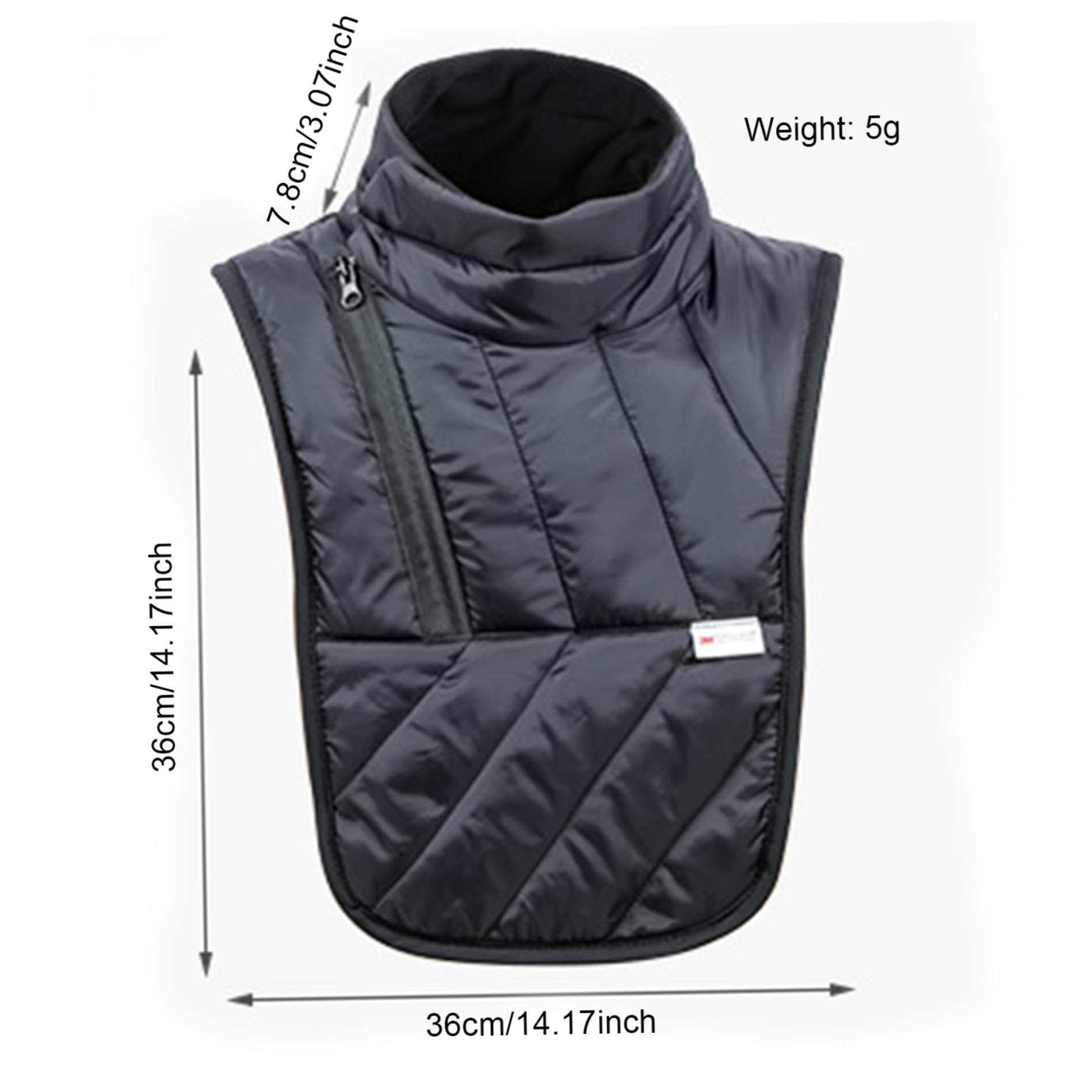 Motorcycle Neck Gaiter Afficher Le Vent et Le Cou à Moto réglable Chaussage d'hiver Chaussure de 3 Pouces de 3 Pouces