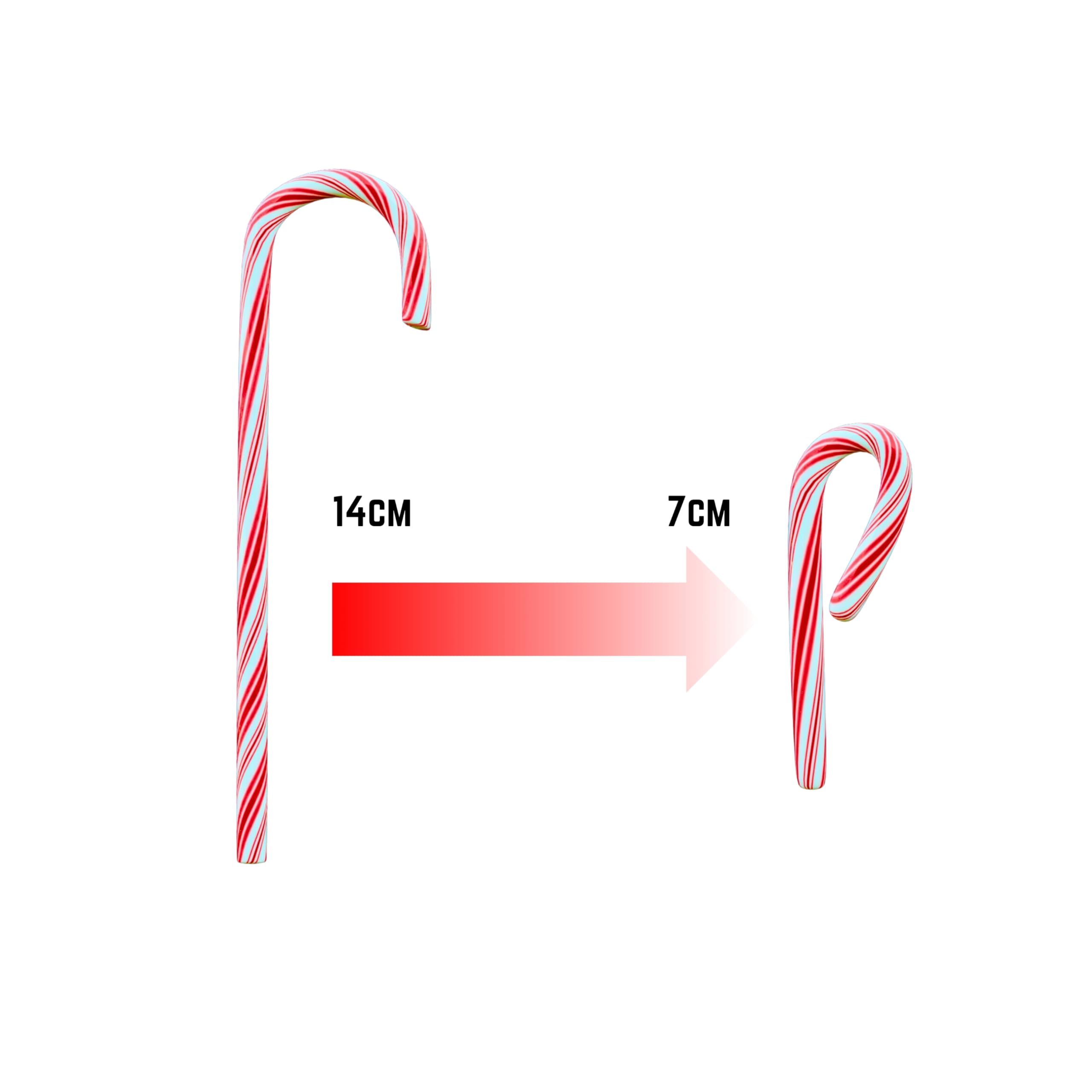 Candy Cane Spangler Bastones de Caramelo Dulce Comestibles Menta 40 mini