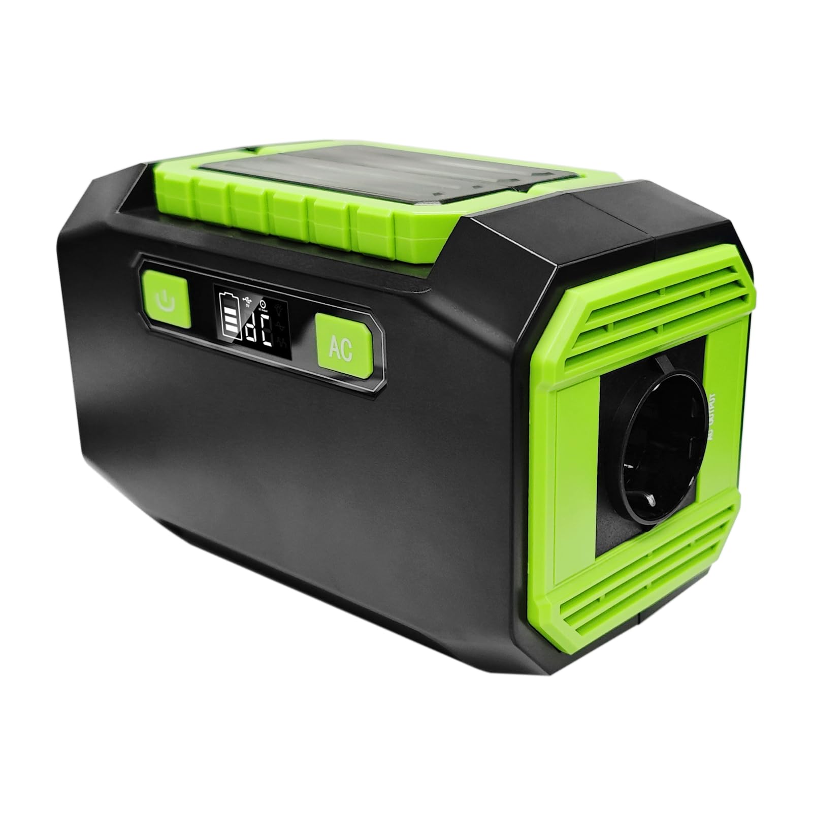 CHICIRIS Tragbares 200-W-Kraftwerk, 173-Wh-Außengenerator mit LED-Licht für die Notfallunterstützung auf Dem Campingplatz (EU-Stecker)