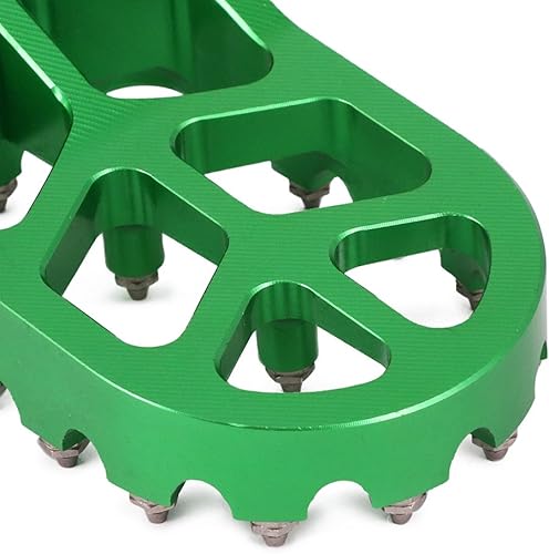 Miniatura 92 de AnXin Estriberas de motocicleta Estriberas para pedales de pie CNC para KLX 110 KLX110 2002-2023 KLX110L 2010-2023 KX60 1998-2003 Verde OEM