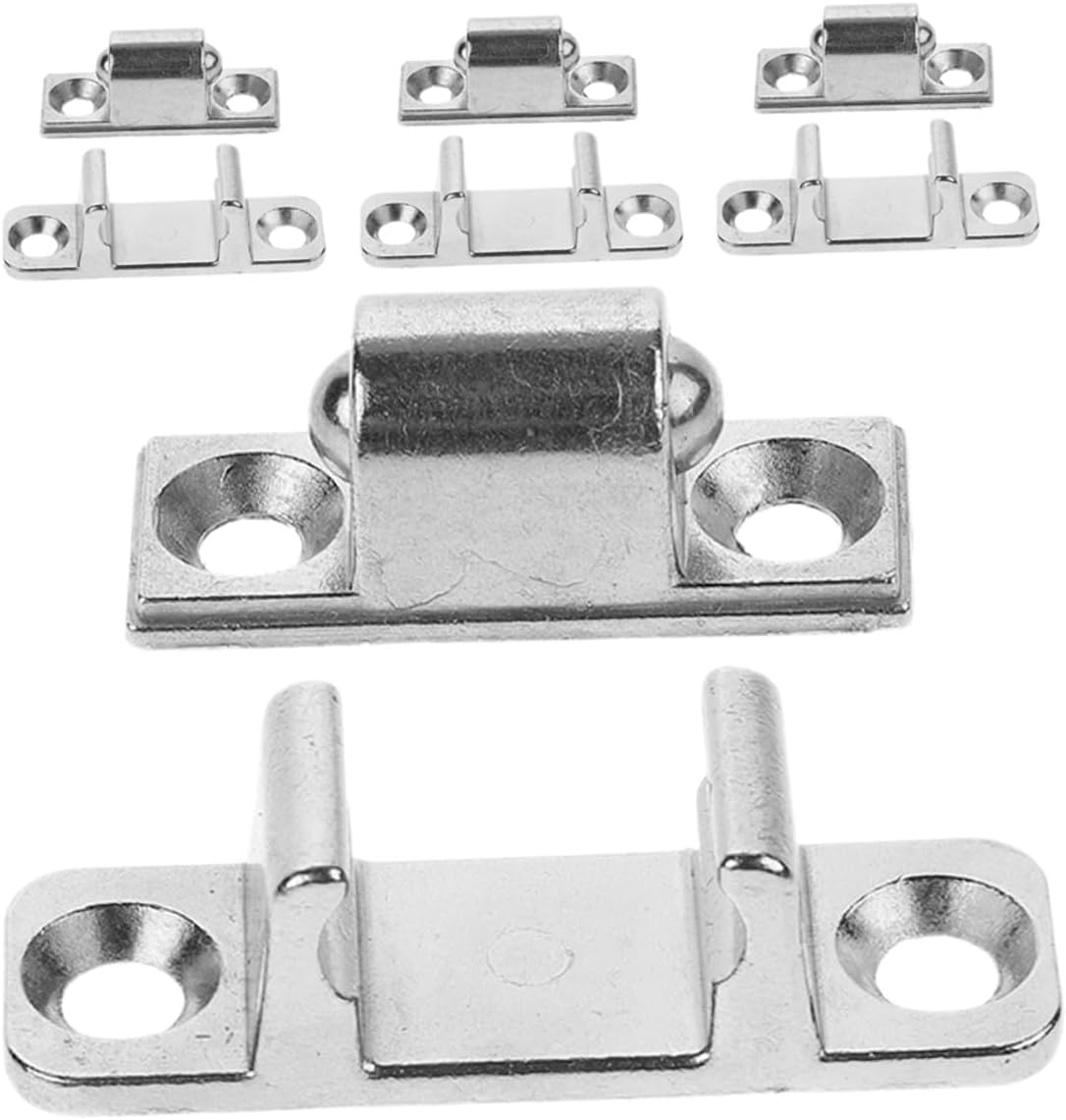 Luxshiny 4 Sets Universal Range Hood Replacement Latches Metal Glass Panel Fasteners Screws Compatible Kitchen Mounting Hardware