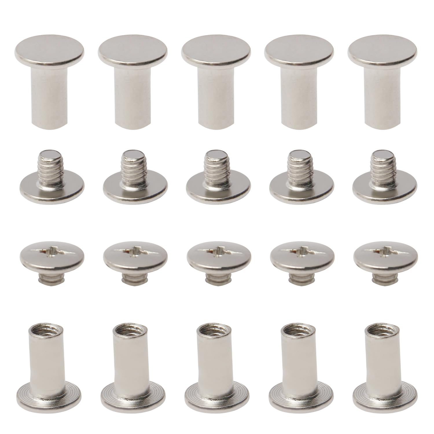 Bronze Phillips Binding Screws - 150 Pcs Kit -30