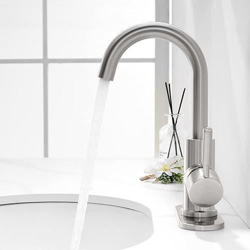 Miniatura 7 de Phiestina Grifo de baño de un solo orificio de 4 pulgadas, NS-SF01-ORB+WE08-BN