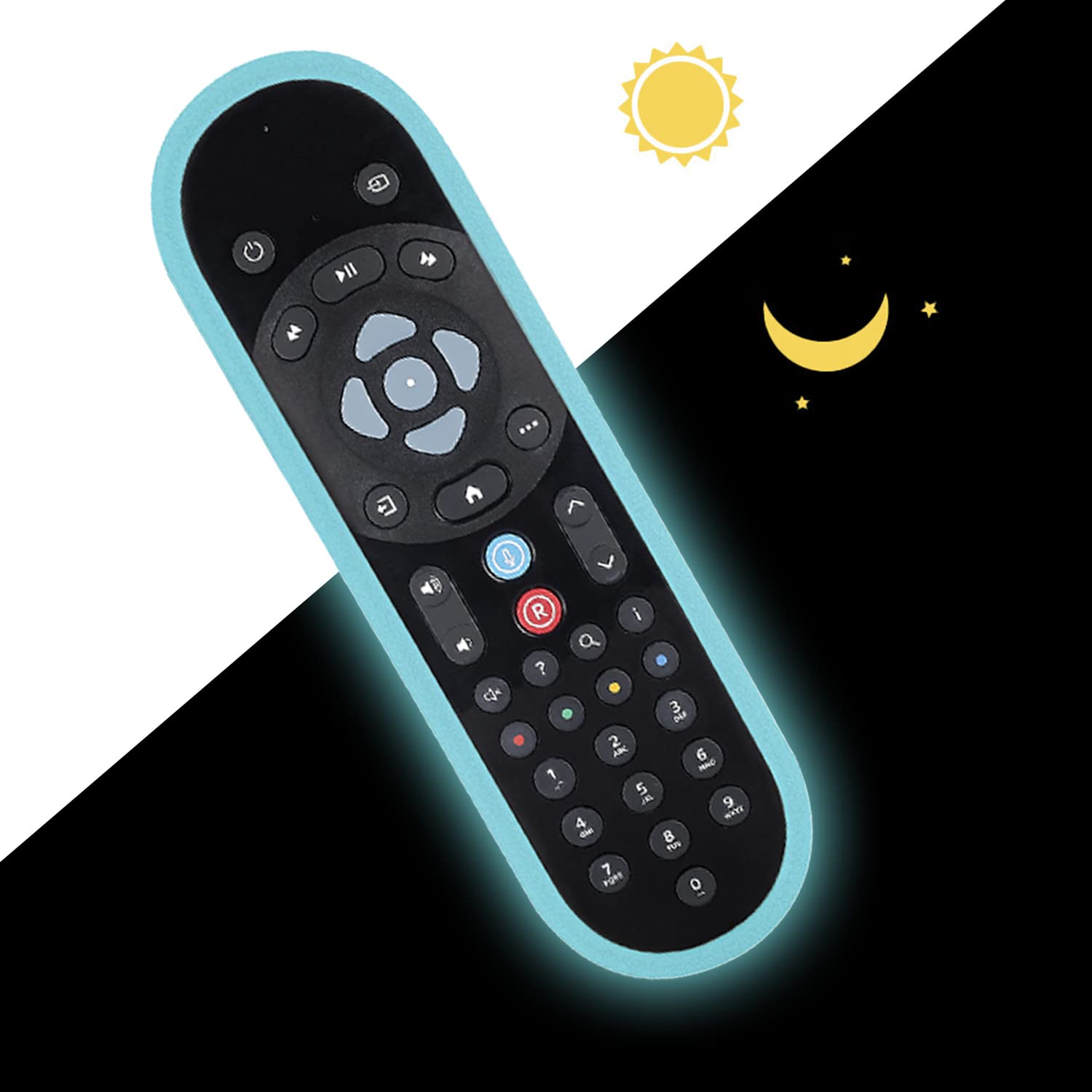 Funda De Silicona Antideslizante Para Control Remoto De Sky Q TV (negra
