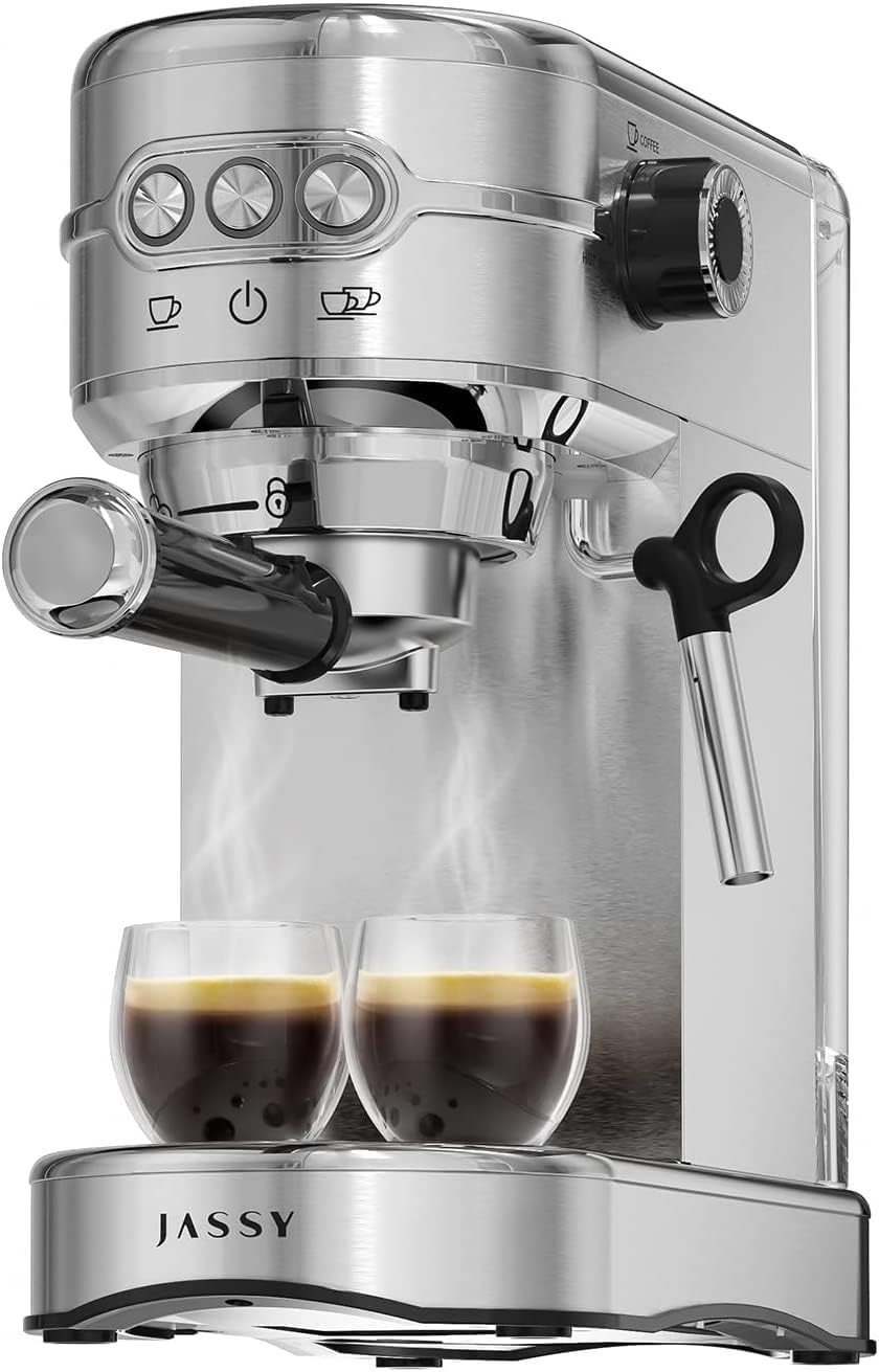 JASSY Espresso Coffee Maker 20 Bar Cappuccino Machine with
